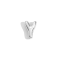 Pendentif en forme de lettre Y argenté brillant en acier inoxydable pour femme - Lettre Y / Acier