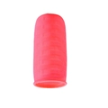 Pink leakproof silicone travel bottle cover with elastic braided texture protection - 4th Gen (Woven Non-slip) / Red
