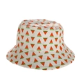 Dettaglio cappello a secchiello in cotone traspirante con stampe di fette d'anguria - 52cm (2-6 Anni) / Anguria-Beige