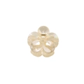 Blumen-Haarklammer in Creme mit Perlmuttglanz für elegante Hochsteckfrisuren - Irisierendes Champagner / Einzelverpackung