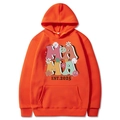 Sweat à capuche Coquette Mama Est 2025 orange vif avec typographie de style vintage - Orange