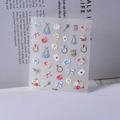 Detalle de pegatinas 5D en relieve para uñas con reloj de bolsillo y rosas - Estilo Vintage de Alicia (TS-094)