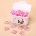 Five-in-one laundry detergent pods with pink fragrance liquid in a white plastic box - Crown Cherry Blossom 50 Capsules Boxed