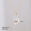Detailed macro view showing the moon tarot pendant dimensions and crystal texture - The Moon (THE MOON)