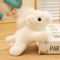 Cute white plush koala with magnetic feature, soft fluffy faux fur toy for decoration - 13cm Fridge Magnet / White