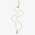 Elegante goudkleurige roestvrijstalen ketting met delicate holle vishanger - Gouden Vis