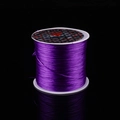 Roll of purple crystal stretchy elastic cord for DIY jewelry and beaded bracelets - Purple
