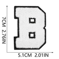 Letter B White