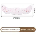 Rose gold hot stamping freckle face patch with star patterns, model QT-0122, size 150x52mm - Rose Gold Stamping Freckle Face Patch(QT-0122)