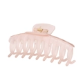 Matte pink 11cm large claw clip made of durable frosted resin for thick hair styling - 11cm / Matte Jelly Pink / Bulk Packaging