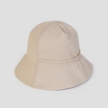 Cappello da sole in lino a tesa larga per donna in toni beige e kaki - M (56-58cm) / Beige