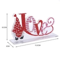 DIY Acryl Diamantgemälde Love Gnome Deko Aufsteller mit Maßen 15,5cm x 8,5cm - Gnom LOVE (Stil 33)