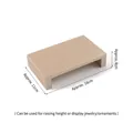 Champagne gold matte jewelry riser stand, 18x11x4cm display platform for accessories - Small Display Platform (Champagne Gold)