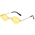 Montura Dorada Lentes Amarillas