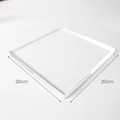 Quadratische Acryl-Display-Basis 20x20cm für Schmuckfotografie und Aufbewahrung - Plattenmodell 721 (20x20x1cm)