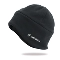 Gorro deportivo térmico de forro polar negro para correr y andar en bicicleta al aire libre - Negro