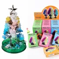 Magic crystal growing Christmas tree kit with 1 large bag and 1 small box - Large Multicolor + Small Multicolor / Bag + Box