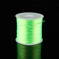 Neon green elastic stretch cord on white spool for DIY jewelry making - Fluorescent Green