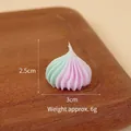 Mini simulation ice cream cream glue accessory in gradient mint green and lavender purple - Pagoda Candy-Dark Purple/Azure Mix
