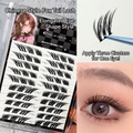 Faux cils naturels Wheat Spike avec effet yeux de renard allongés et design style manga - Style Renard Traînant H7