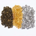 Mixed DIY jewelry charms in bronze, gold, and silver finishes with various unique shapes - 50g/Pack / Multicolor