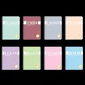 Eight colorful B5 spiral notebooks with minimalist design in pastel tones for students - Classic English A5 Spiral (Correction) / A5/60 Sheets