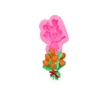 Pink silicone tulip bouquet mold for DIY aromatherapy gypsum and cake decoration - 1# Tulip Bouquet / Pink