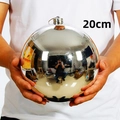 Silberne 20cm Weihnachtskugel mit verspiegelter Oberfläche für festliche Dekorationen - 1 Stück/Packung (20cm) / Glänzendes Silber