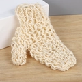 Exfoliating bath glove made of natural sisal fiber in beige for deep body cleaning - Sisal Handmade Glove (20*16CM)