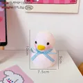 White cartoon duck night light with blue bow tie, size 7.5x9x10cm and 95.2g weight - 1# Blue Ribbon Duck