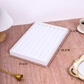 Detailed view of white jewelry display tray showing dimensions 34.2 x 24.1 x 3.2 CM - 35*24 Tray for Rings