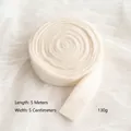 Rollo de cinta de fieltro de lana blanca para Navidad, 5 metros de largo y 5 cm de ancho - Fieltro Blanco 5 Metros