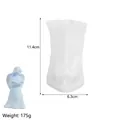 3D-Engel-Silikonform für Kerzen und Seife mit Maßen von 11,4 cm x 6,3 cm für Bastelarbeiten - Nr. 1 Stehender Engel