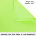 Fruit green tissue paper for flower gift wrapping, 38 sheets per pack, size 50x70cm - 50*70cm (38 Sheets/Pack) / Fruit Green
