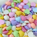 Mix of colorful heart-shaped resin charms in pastel macaron tones for DIY nail art - 25# Matte Heart (Small)