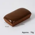 Realistic slow-rebound PU foam brown bread toy, 15cm x 8.2cm, weight 70g decompression toy - Rectangular Coffee Bread