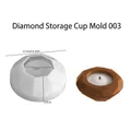 Stampo in silicone diamantato per candela aromaterapia e contenitore geometrico DIY - Candeliere a Diamante
