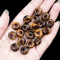 Brown tiger eye stone large hole abacus beads for DIY jewelry making accessories - 6x12mm Tiger Eye (Single)