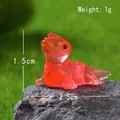 Luminous orange miniature resin lizard figurine for gardening diy decor weight 1g - Luminous Small Lizard Red