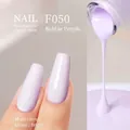 Japanese style plant-based gel nail polish in Bubble Purple F050 glossy and matte finish - F050 Bubble Purple