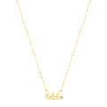 Minimalistische 925 Sterling Silber Goldkette mit 444 Glückszahl Anhänger und Zirkonstein - Glückszahl 444