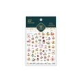 Adhesive nail stickers featuring colorful cartoon patterns and stars, model MN-120F - Cartoon Animal Bear Rabbit Style (MN-120F)
