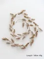 Golden 160cm artificial Christmas garland with glitter coating for festive home decor - Champagne Gold Spiral Style (Style A)