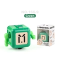 Robot Fidget verde, giocattolo antistress a forma di cubo per adulti e bambini, modello 166-9 - Robot Verde Scatola Inglese (166-9)
