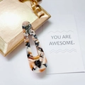 Elegant tortoiseshell acetate teardrop hair clip with golden metal duckbill clamp - Teardrop-Vintage Tortoiseshell