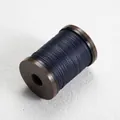 Deep blue 0.4mm round waxed thread on brown spool for manual leather hand sewing crafts - 0.4mm/110m / #22 Dark Grey