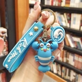 Blue lobster plush keychain with Rich Man wrist strap and gold metal keyring - Blue Lobster (Wrist Strap)