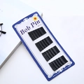 Set di forcine nere Bobby Pins con punte a sfera protettive su scheda per acconciature - Stile Onda Piccola - 60 Pezzi