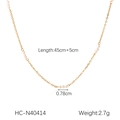 Détail du collier de perles d'eau douce indiquant la longueur de 45cm et le poids de 2,7g - Style de Pendentif à une Grande Perle (HC-N40414)
