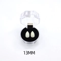 13mm Halloween vampire fangs props with a black octagon storage box for cosplay - Dentures (13MM) / Ivory White